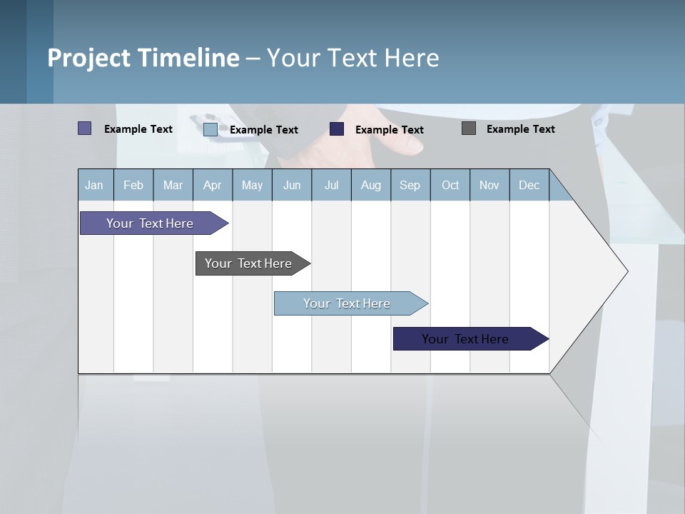 A Man And A Woman Holding Hands In A Meeting Room PowerPoint Template