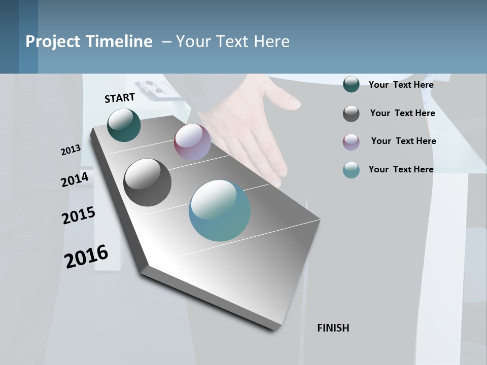 A Man And A Woman Holding Hands In A Meeting Room PowerPoint Template