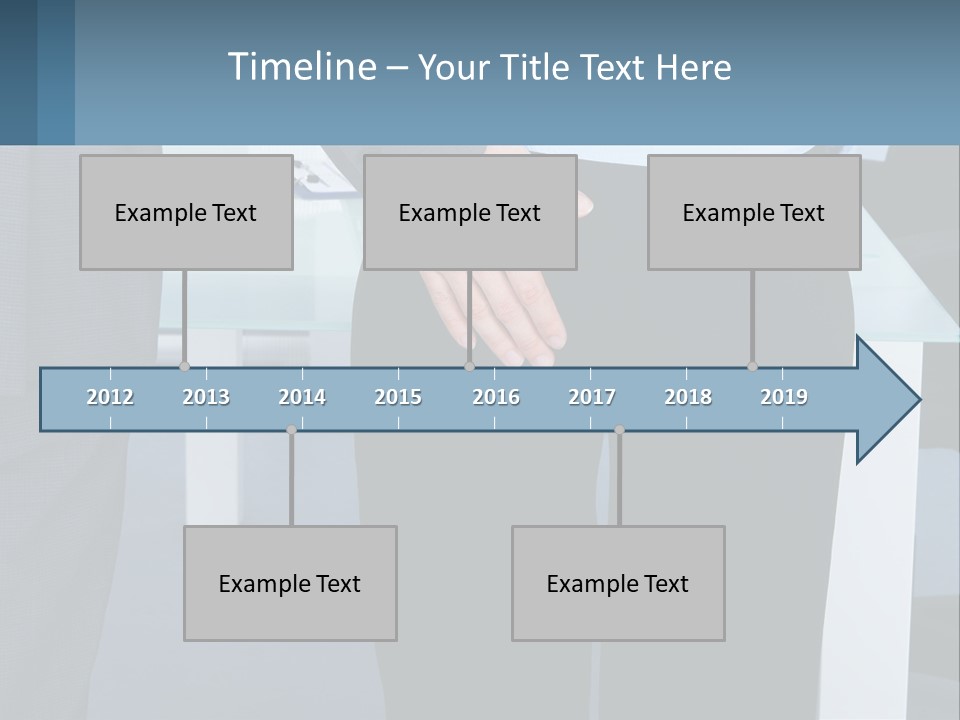 A Man And A Woman Holding Hands In A Meeting Room PowerPoint Template