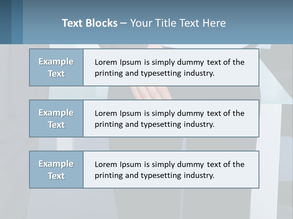 A Man And A Woman Holding Hands In A Meeting Room PowerPoint Template