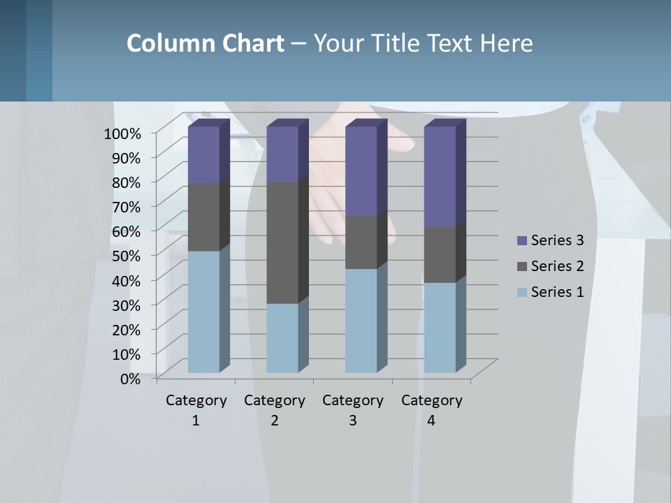 A Man And A Woman Holding Hands In A Meeting Room PowerPoint Template