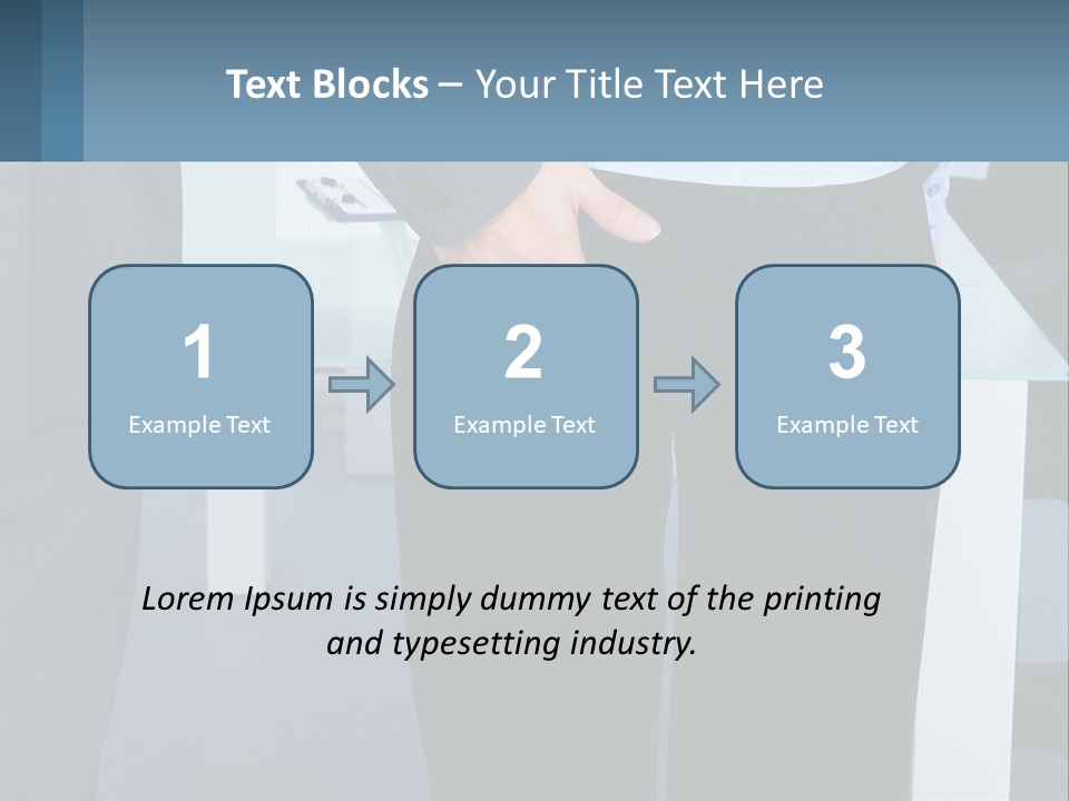 A Man And A Woman Holding Hands In A Meeting Room PowerPoint Template