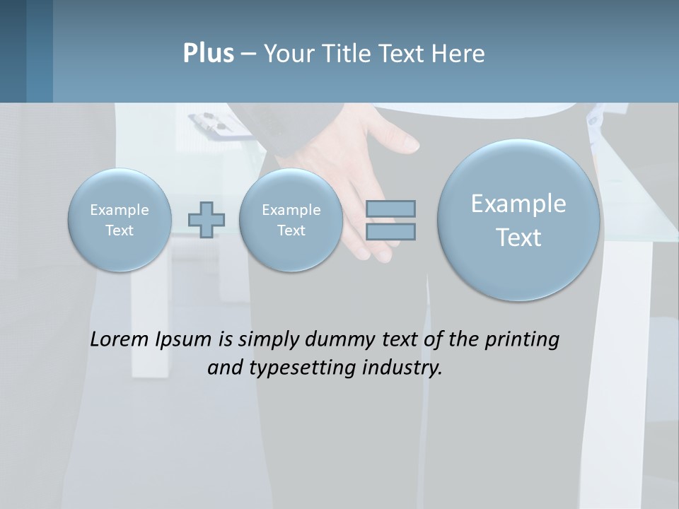 A Man And A Woman Holding Hands In A Meeting Room PowerPoint Template