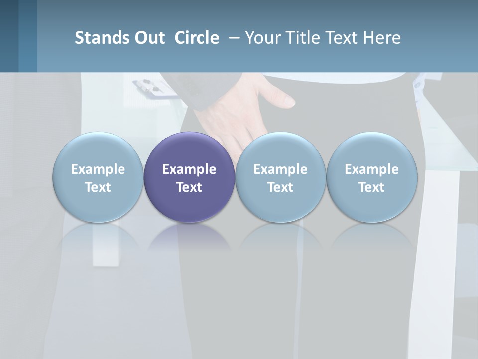 A Man And A Woman Holding Hands In A Meeting Room PowerPoint Template