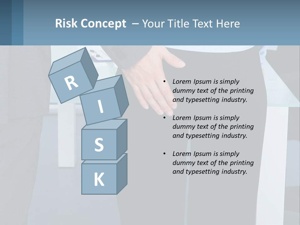 A Man And A Woman Holding Hands In A Meeting Room PowerPoint Template