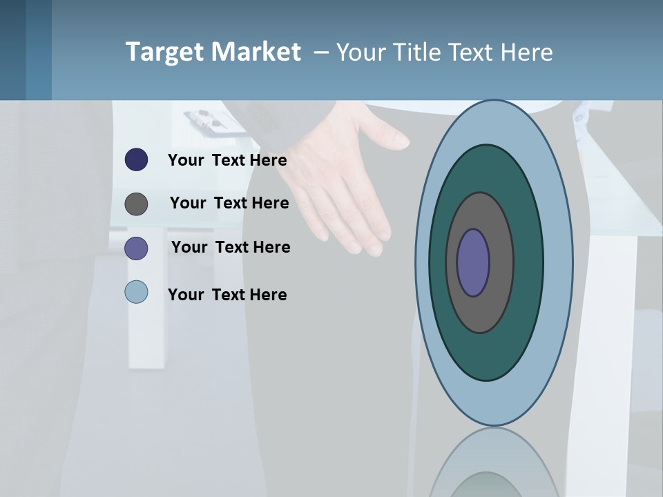 A Man And A Woman Holding Hands In A Meeting Room PowerPoint Template