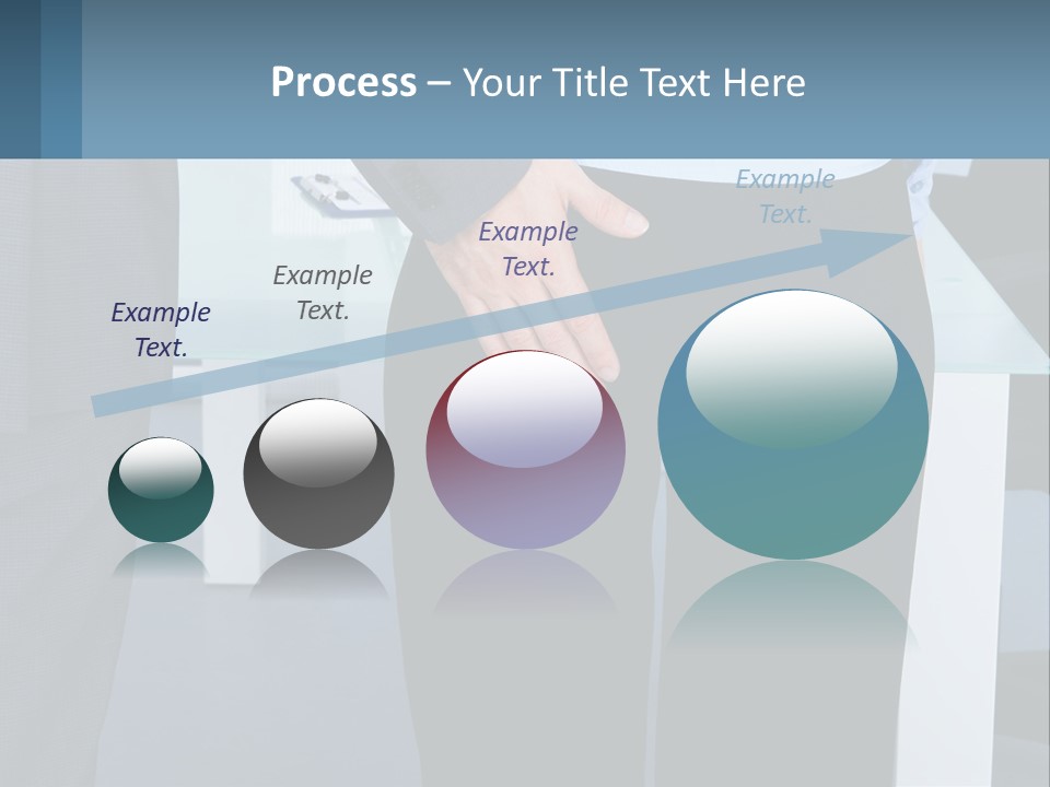 A Man And A Woman Holding Hands In A Meeting Room PowerPoint Template