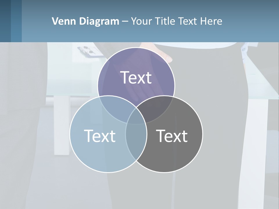 A Man And A Woman Holding Hands In A Meeting Room PowerPoint Template