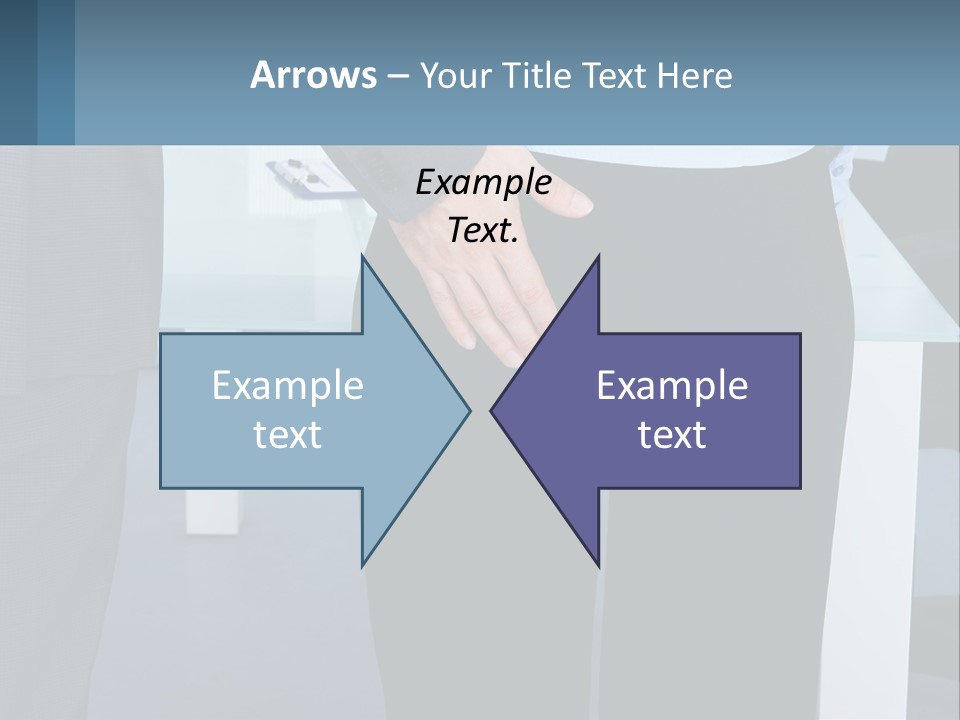 A Man And A Woman Holding Hands In A Meeting Room PowerPoint Template