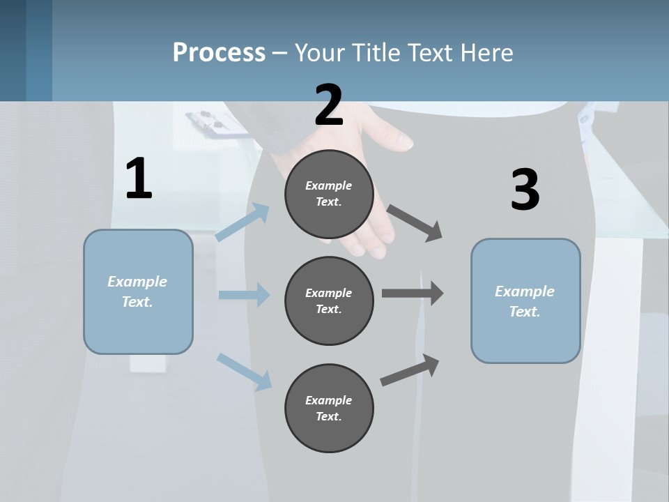 A Man And A Woman Holding Hands In A Meeting Room PowerPoint Template