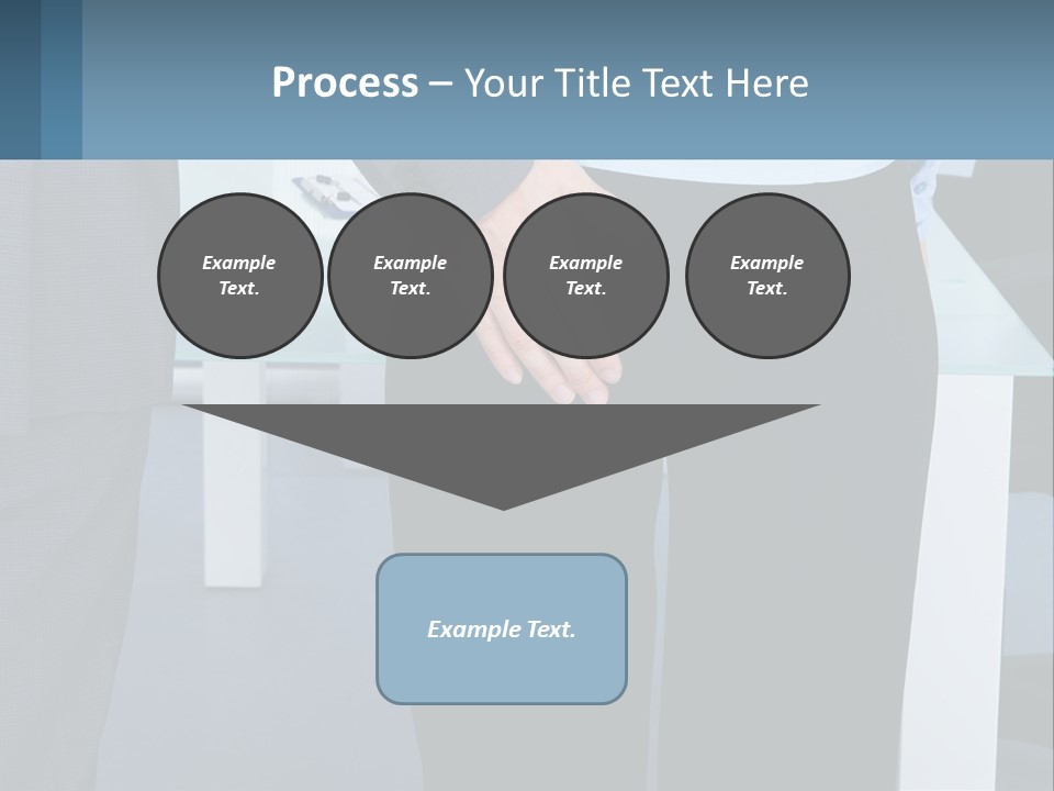 A Man And A Woman Holding Hands In A Meeting Room PowerPoint Template