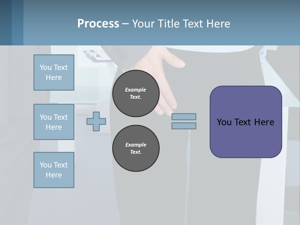 A Man And A Woman Holding Hands In A Meeting Room PowerPoint Template