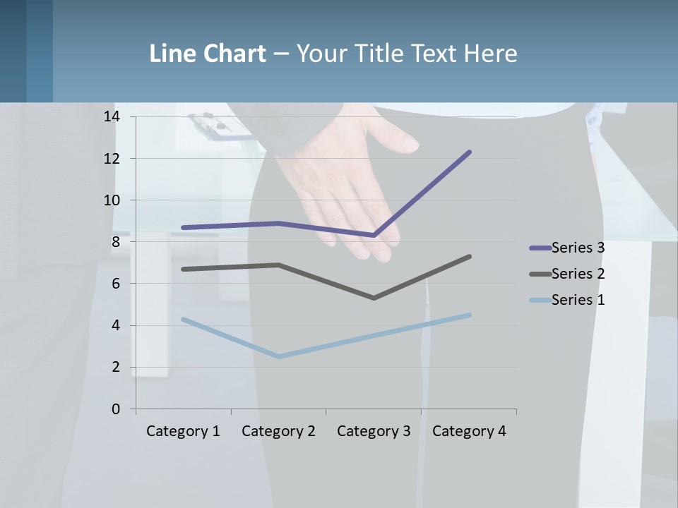 A Man And A Woman Holding Hands In A Meeting Room PowerPoint Template