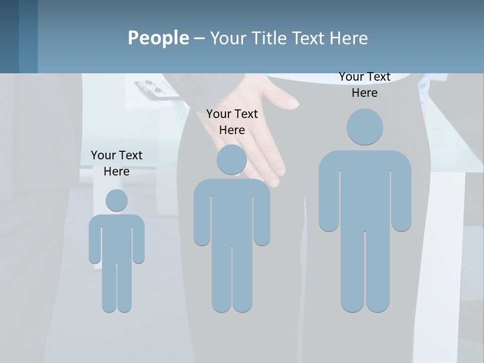 A Man And A Woman Holding Hands In A Meeting Room PowerPoint Template