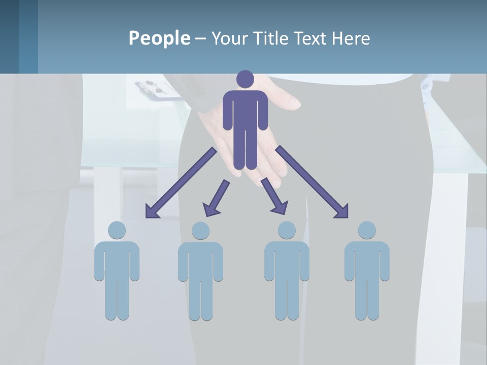 A Man And A Woman Holding Hands In A Meeting Room PowerPoint Template