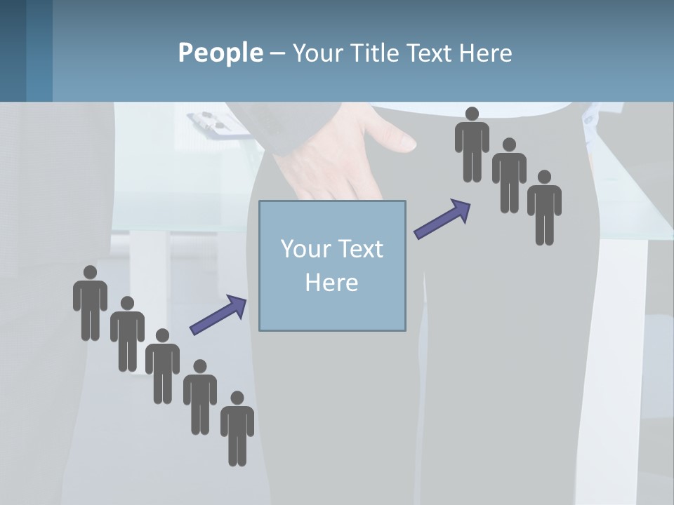 A Man And A Woman Holding Hands In A Meeting Room PowerPoint Template