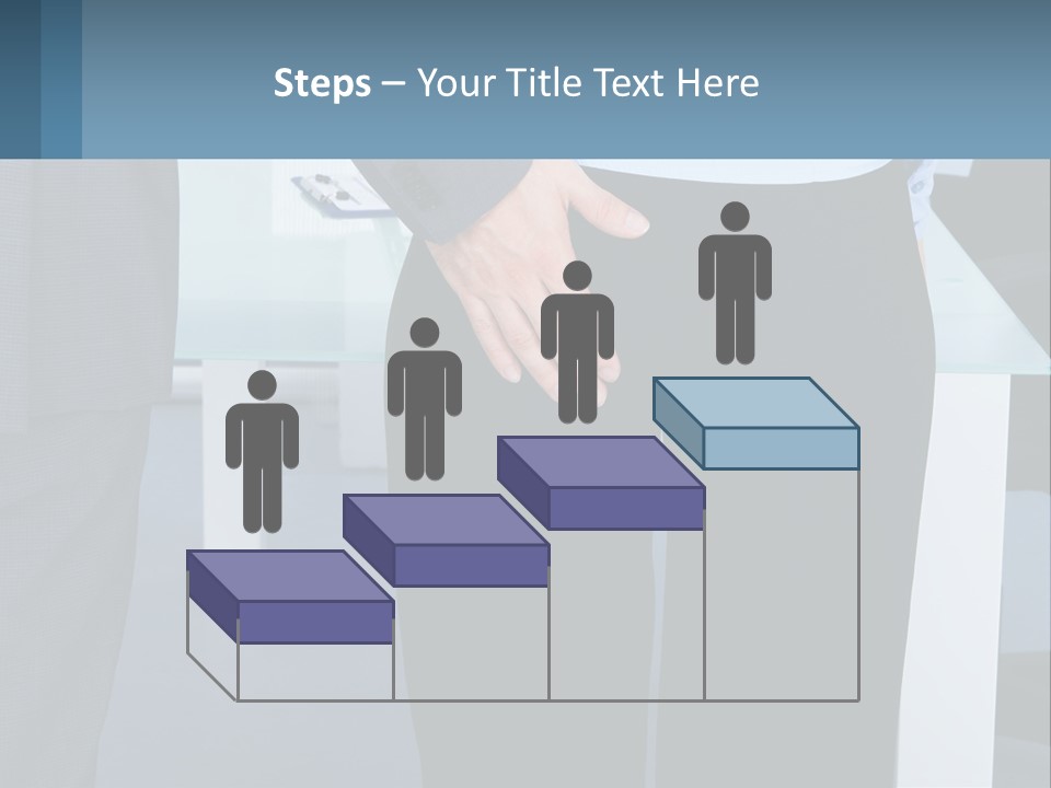 A Man And A Woman Holding Hands In A Meeting Room PowerPoint Template