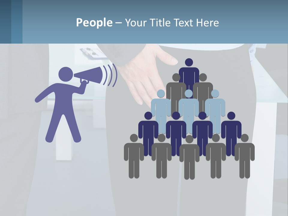 A Man And A Woman Holding Hands In A Meeting Room PowerPoint Template