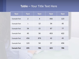 A Woman Looking At A Computer Screen With A Group Of People On It PowerPoint Template