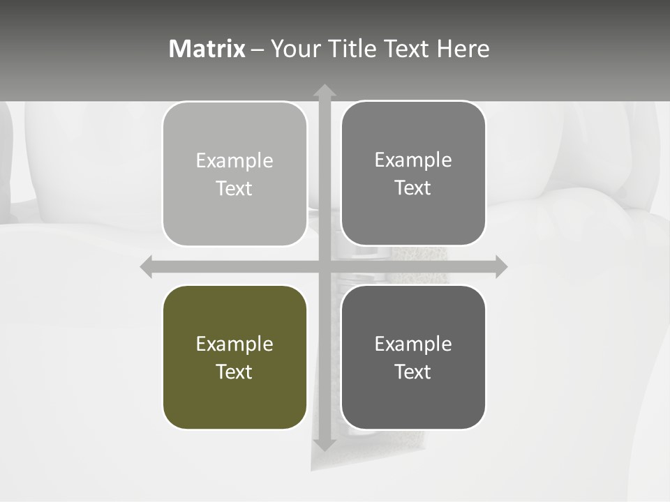 A Tooth With A Dental Implant On Top Of It PowerPoint Template