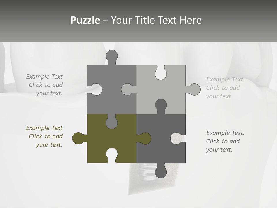 A Tooth With A Dental Implant On Top Of It PowerPoint Template