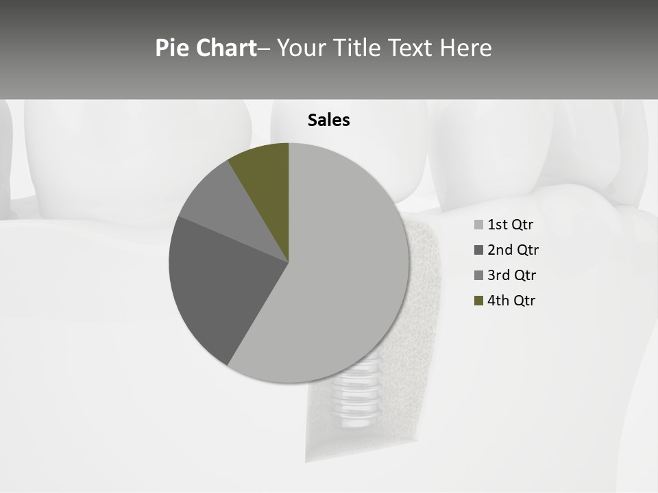 A Tooth With A Dental Implant On Top Of It PowerPoint Template