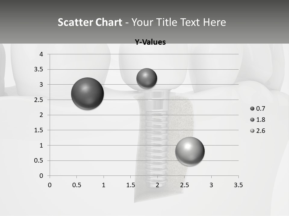A Tooth With A Dental Implant On Top Of It PowerPoint Template