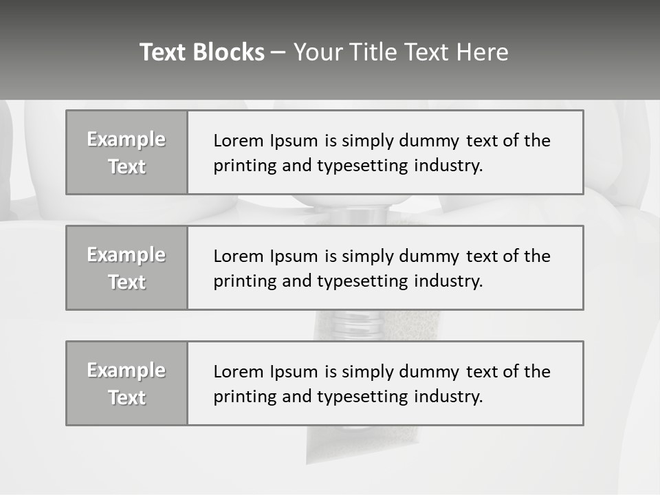 A Tooth With A Dental Implant On Top Of It PowerPoint Template