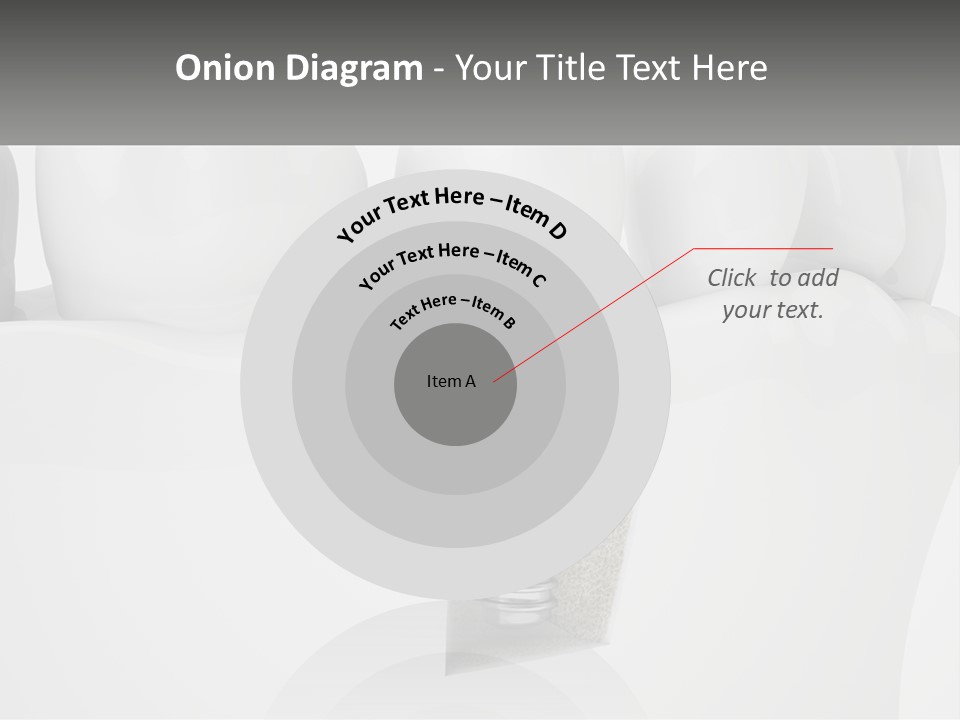A Tooth With A Dental Implant On Top Of It PowerPoint Template