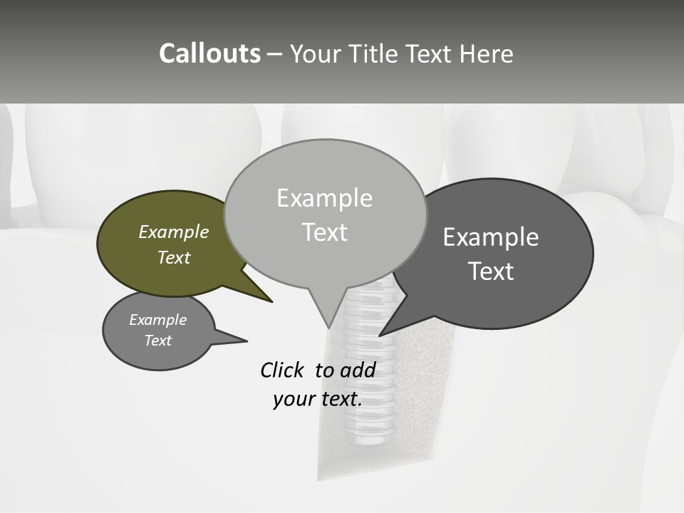A Tooth With A Dental Implant On Top Of It PowerPoint Template