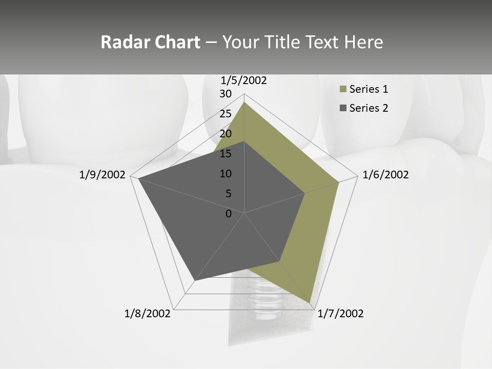 A Tooth With A Dental Implant On Top Of It PowerPoint Template