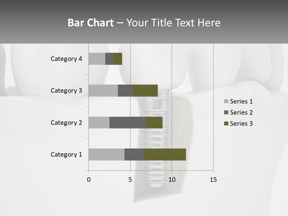 A Tooth With A Dental Implant On Top Of It PowerPoint Template