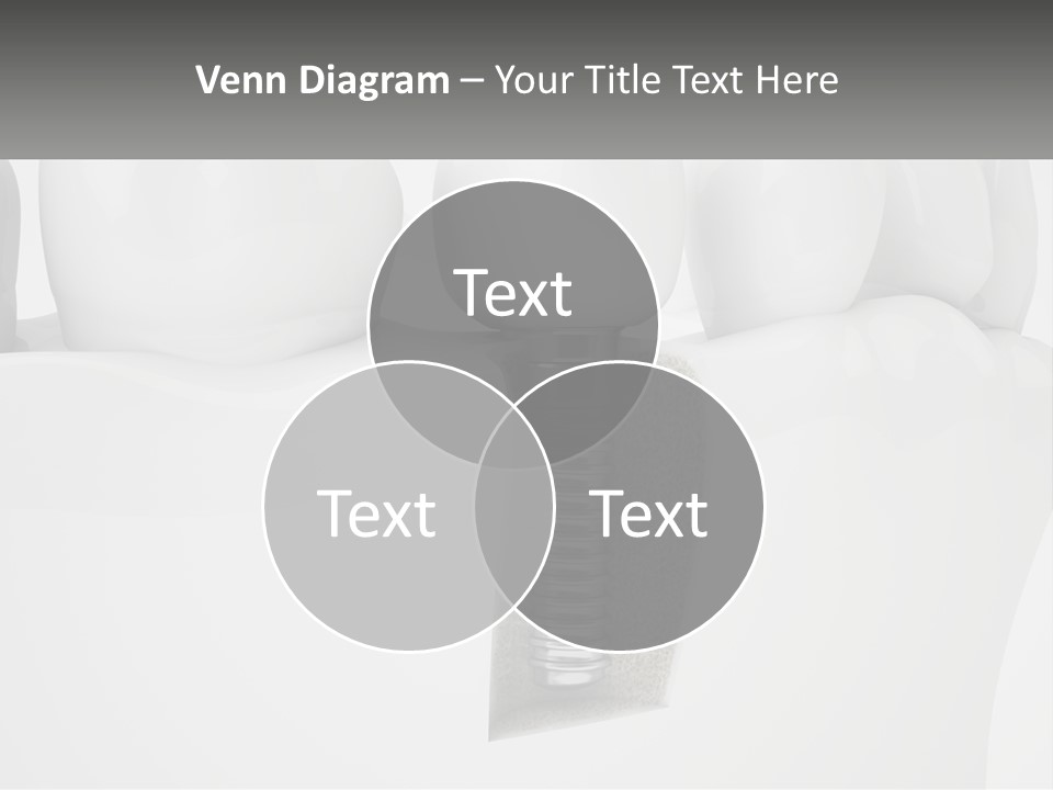 A Tooth With A Dental Implant On Top Of It PowerPoint Template