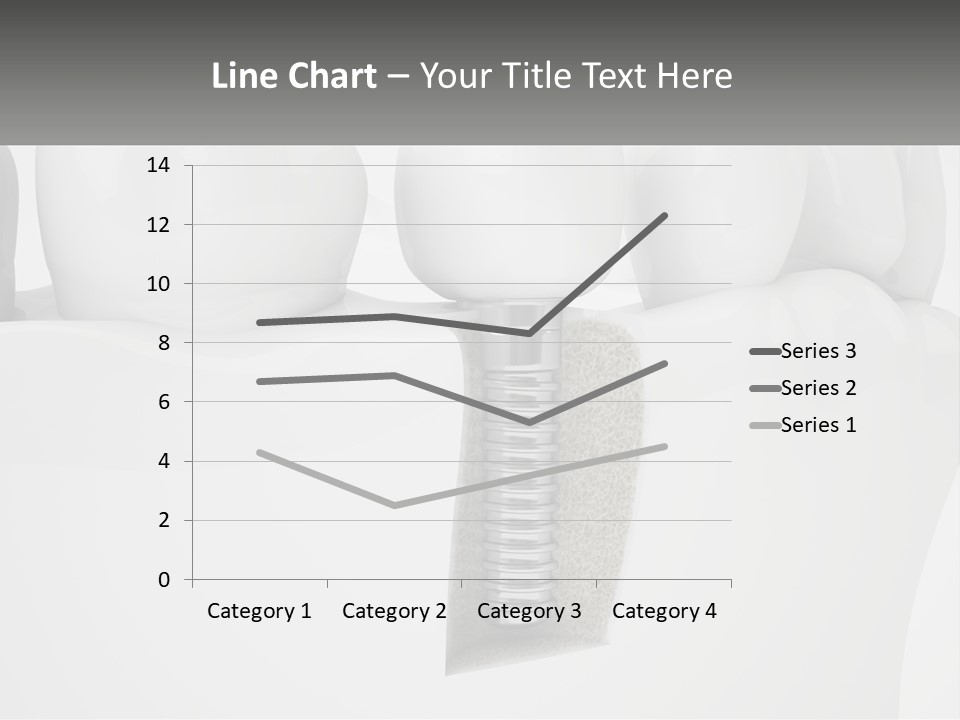 A Tooth With A Dental Implant On Top Of It PowerPoint Template
