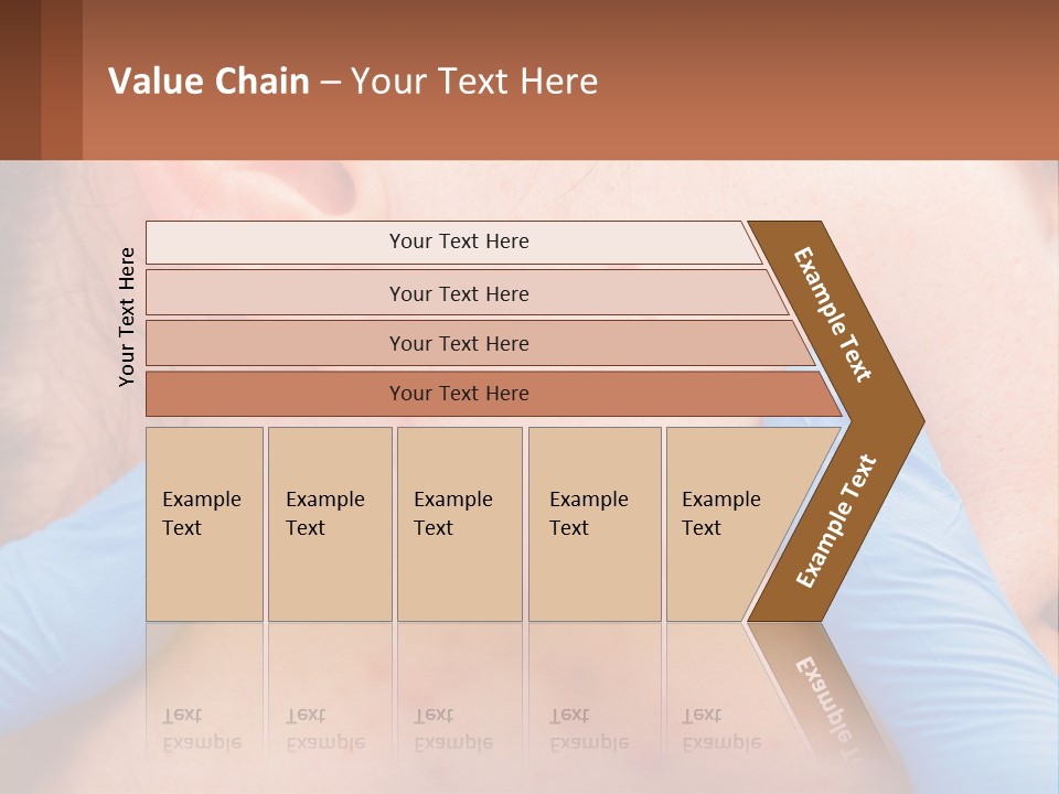 A Woman With Acne On Her Face And Blue Gloves PowerPoint Template