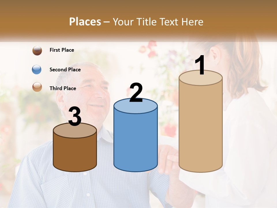 A Woman Shaking Hands With A Man In A White Shirt PowerPoint Template