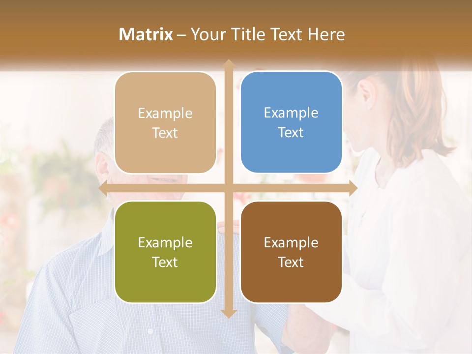 A Woman Shaking Hands With A Man In A White Shirt PowerPoint Template