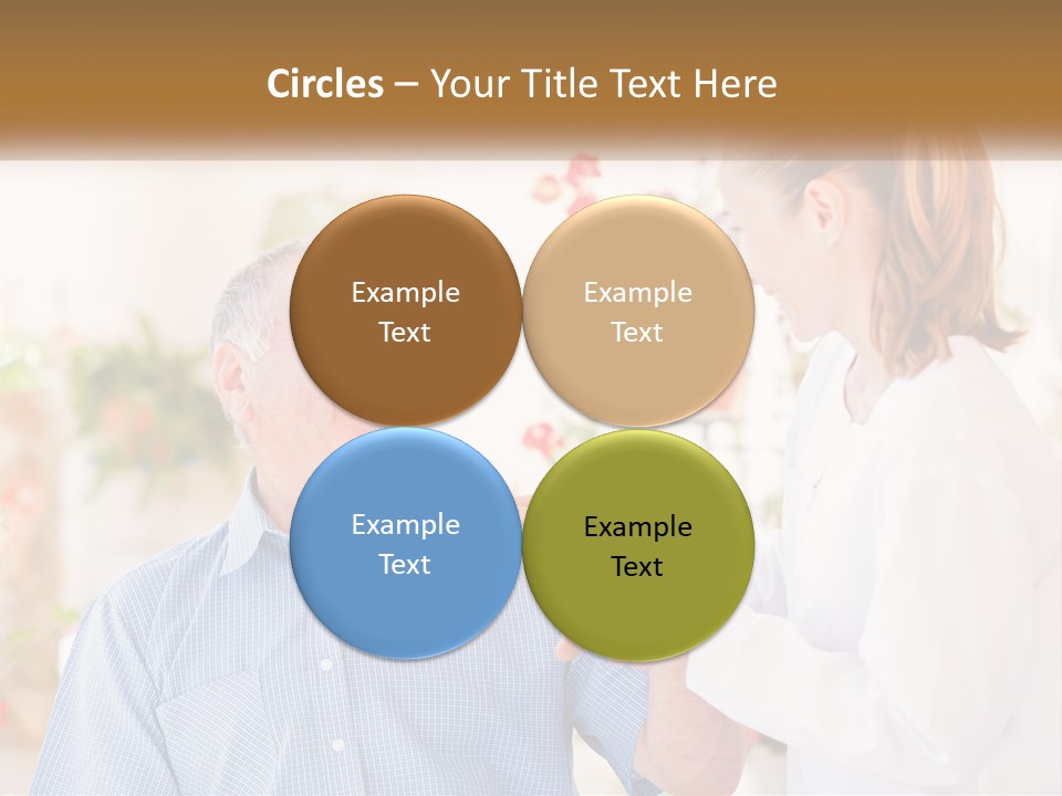 A Woman Shaking Hands With A Man In A White Shirt PowerPoint Template