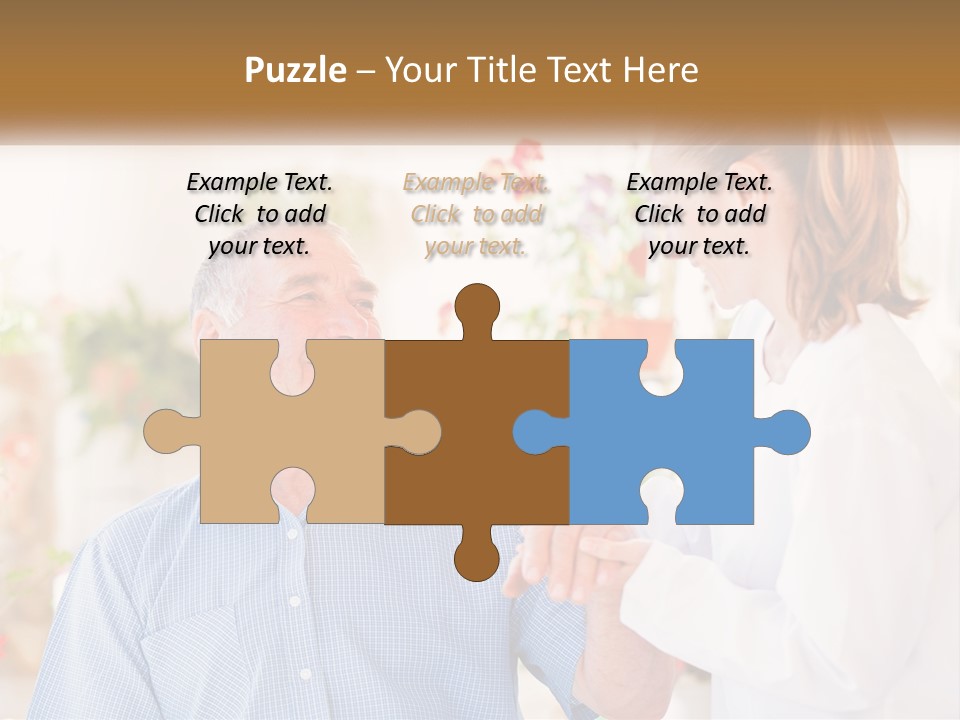 A Woman Shaking Hands With A Man In A White Shirt PowerPoint Template