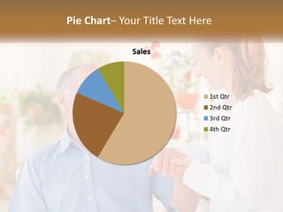A Woman Shaking Hands With A Man In A White Shirt PowerPoint Template
