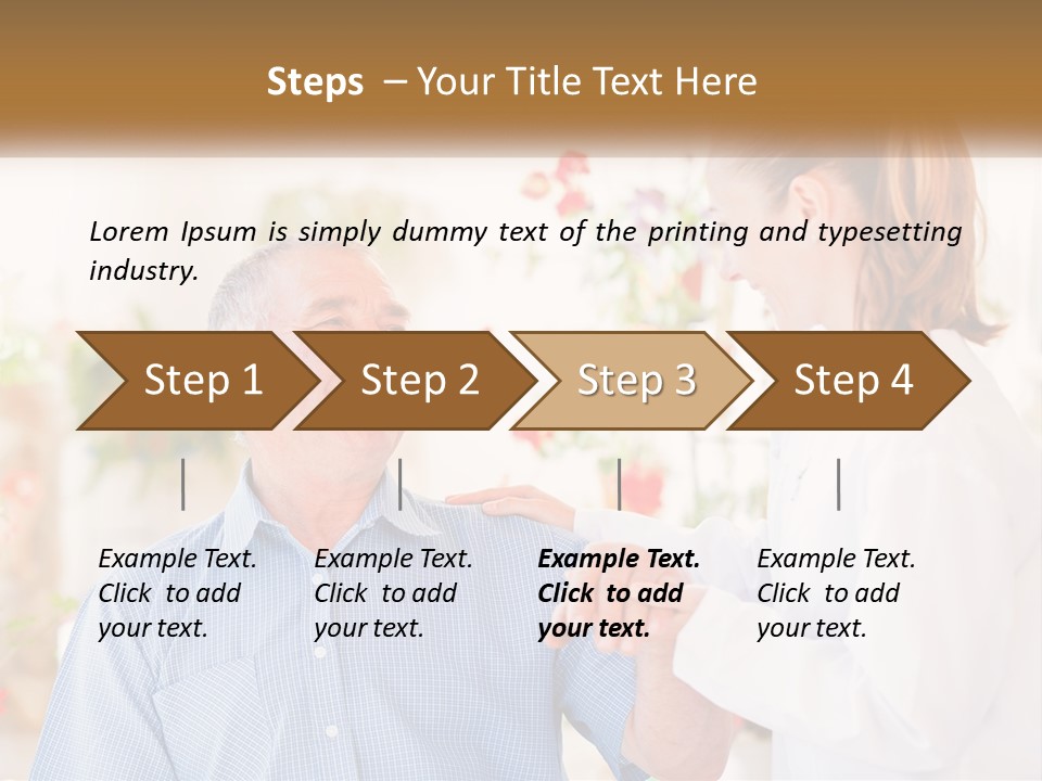 A Woman Shaking Hands With A Man In A White Shirt PowerPoint Template