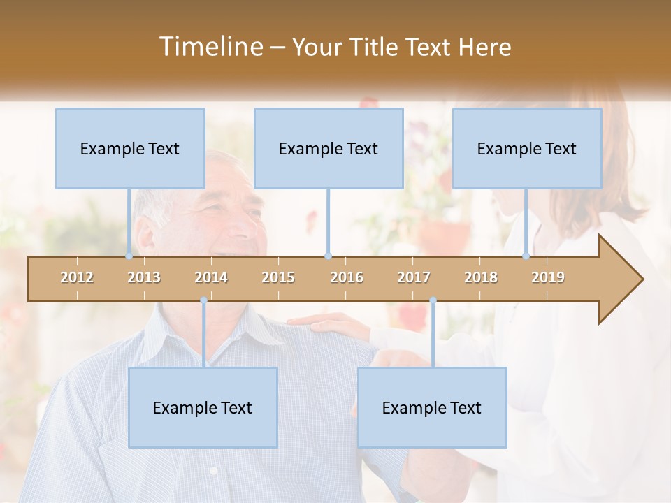A Woman Shaking Hands With A Man In A White Shirt PowerPoint Template