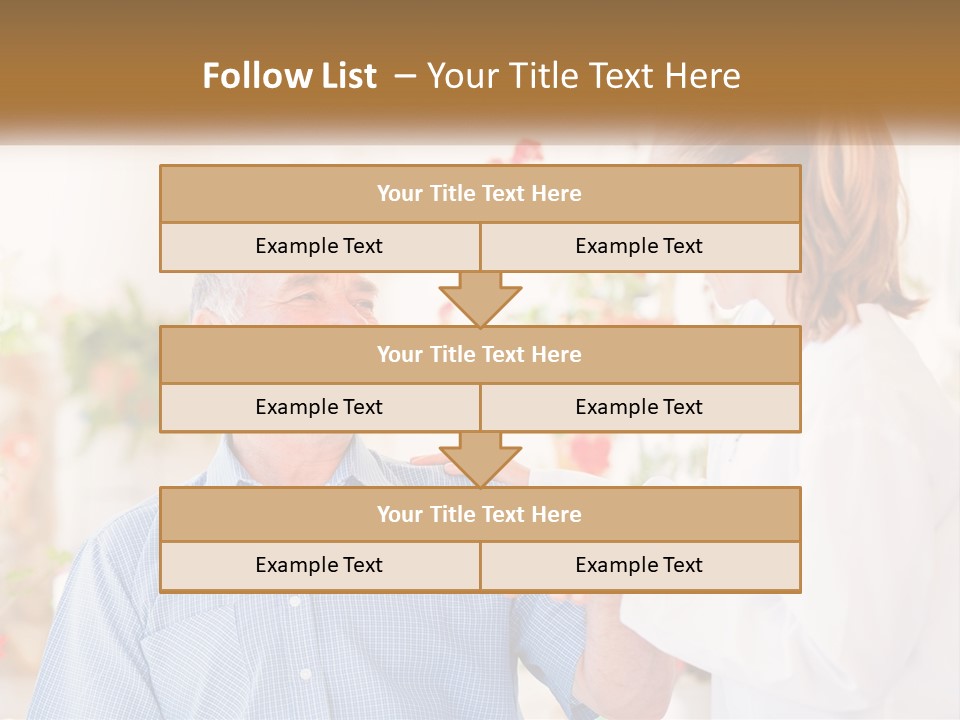 A Woman Shaking Hands With A Man In A White Shirt PowerPoint Template