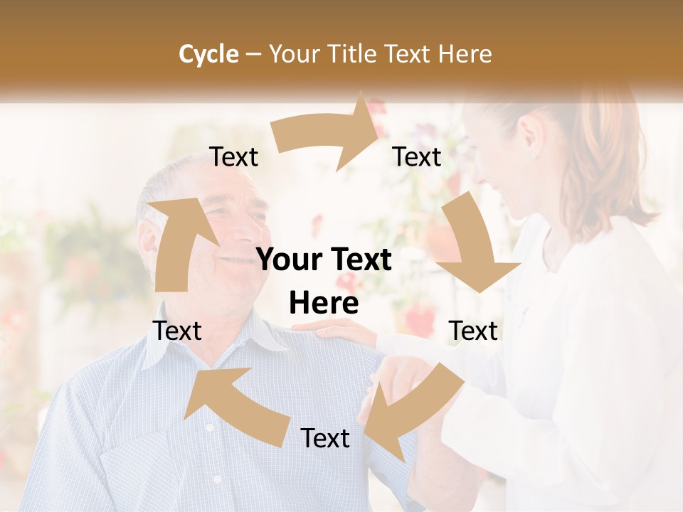 A Woman Shaking Hands With A Man In A White Shirt PowerPoint Template