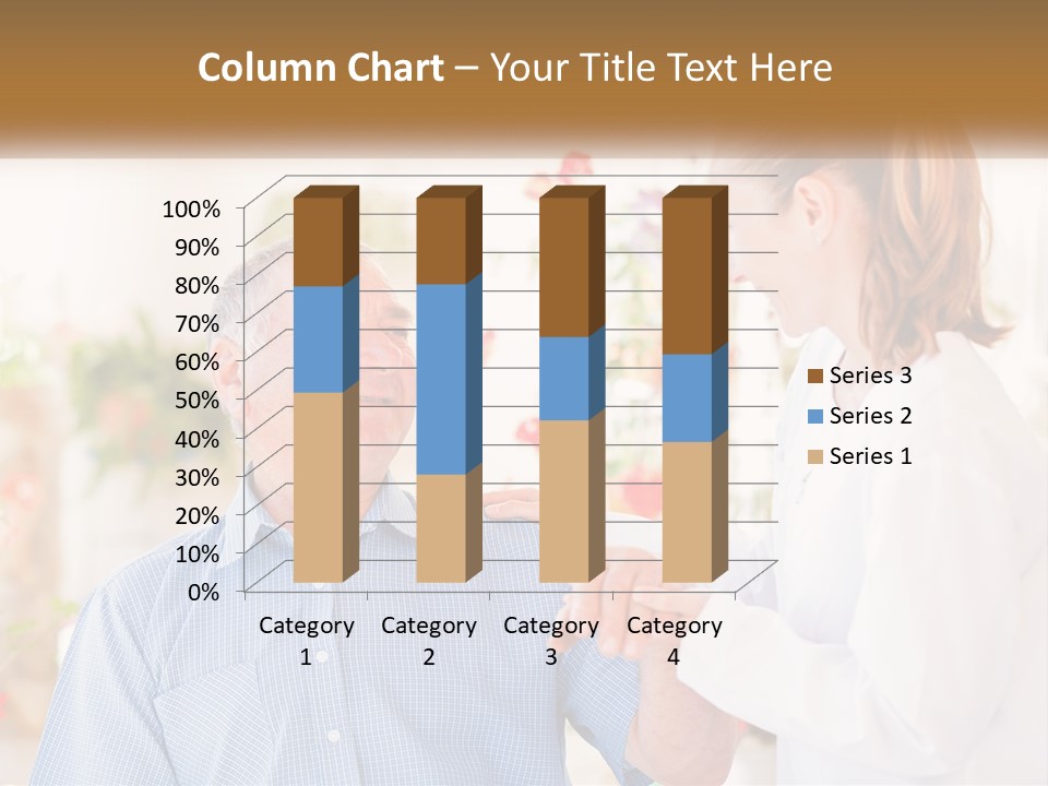 A Woman Shaking Hands With A Man In A White Shirt PowerPoint Template