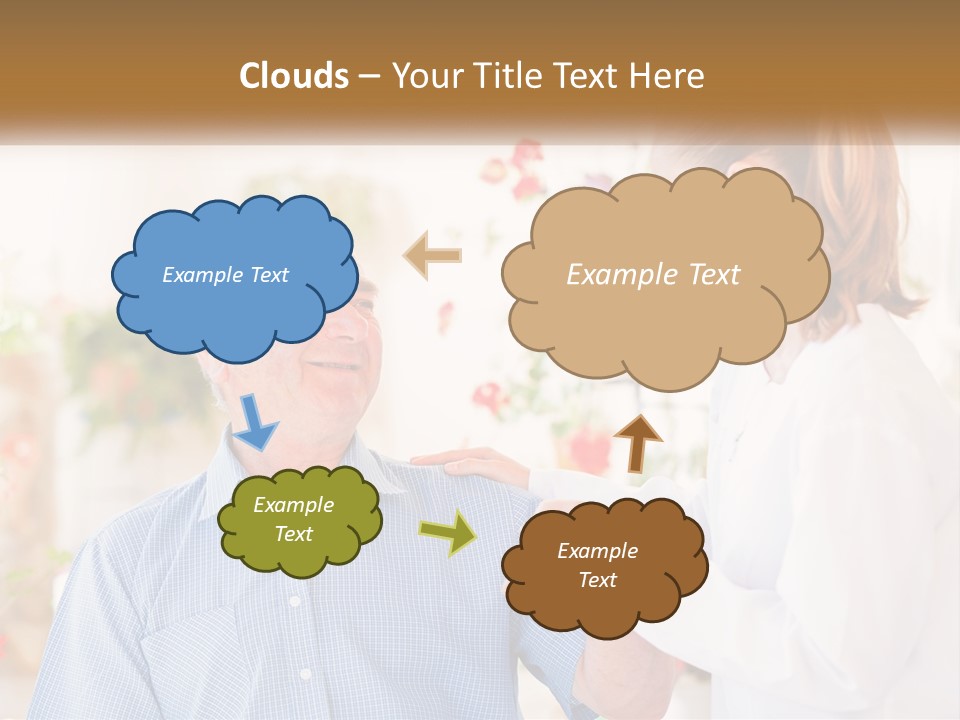 A Woman Shaking Hands With A Man In A White Shirt PowerPoint Template