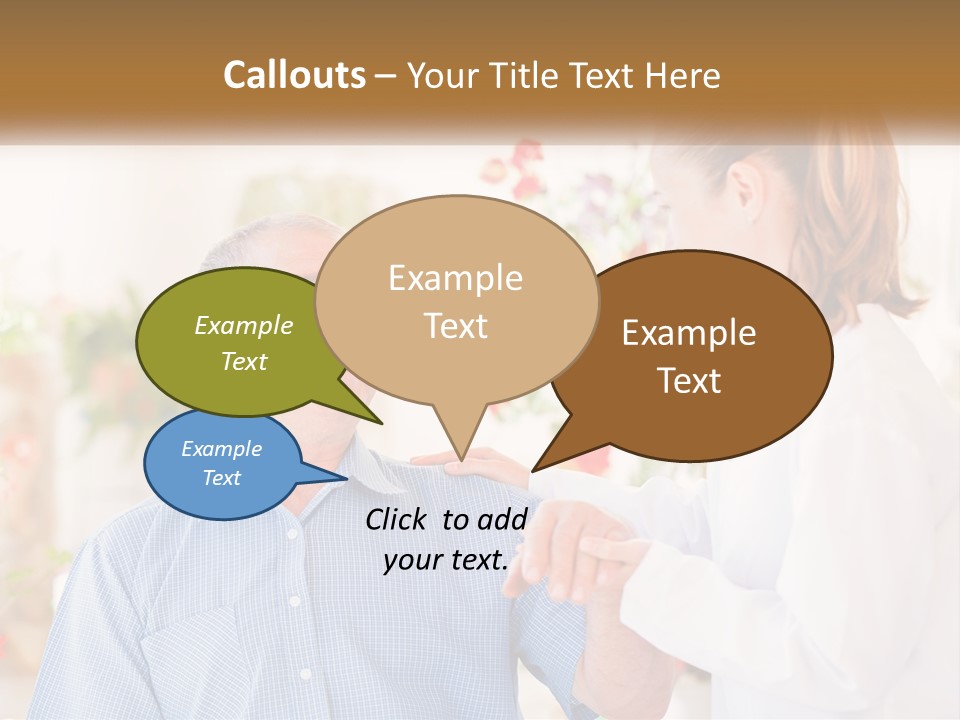 A Woman Shaking Hands With A Man In A White Shirt PowerPoint Template