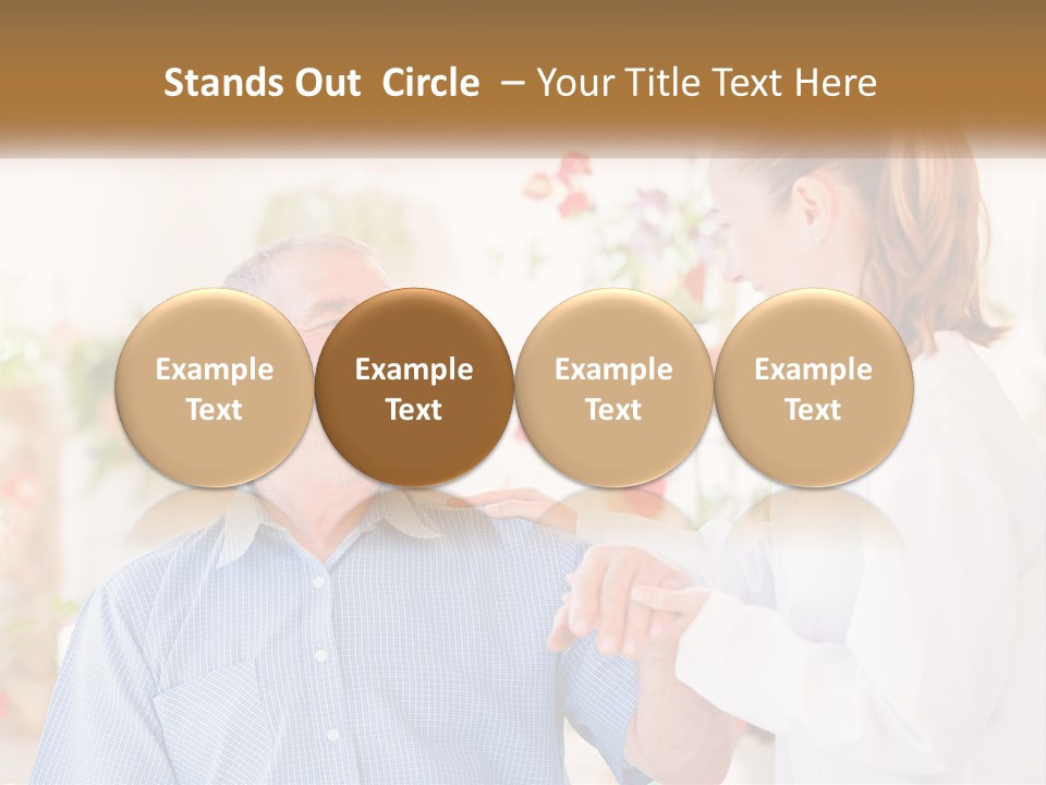 A Woman Shaking Hands With A Man In A White Shirt PowerPoint Template