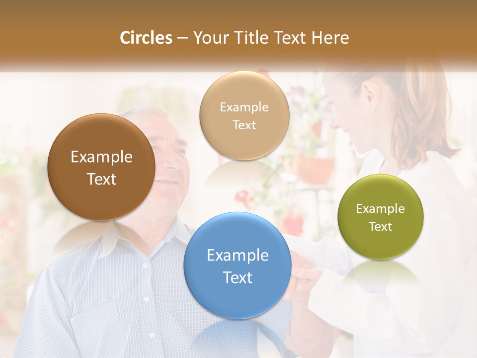 A Woman Shaking Hands With A Man In A White Shirt PowerPoint Template