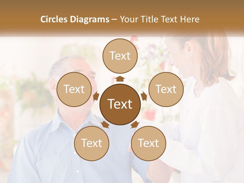 A Woman Shaking Hands With A Man In A White Shirt PowerPoint Template